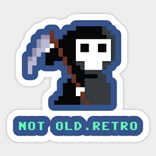 Not old. Retro. Sticker